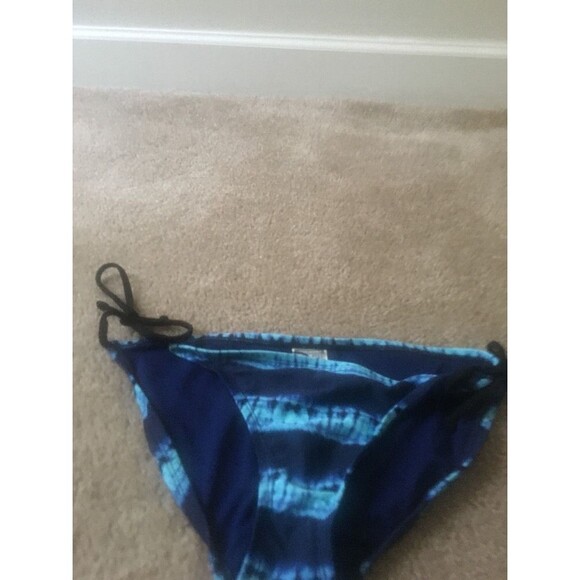 Converse One Star Women's Color Block Swim Bikini Bottom Size S Blue - Picture 1 of 6